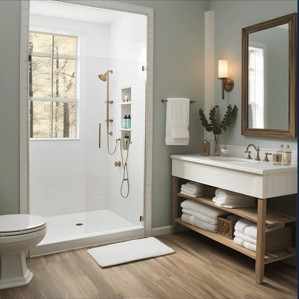 Stand-Up Shower Refinishing - Porcelain and Fiberglass Maintenance, Inc.