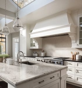 Backsplash Faux Stone Speckle Finishing - Porcelain and Fiberglass Maintenance, Inc.