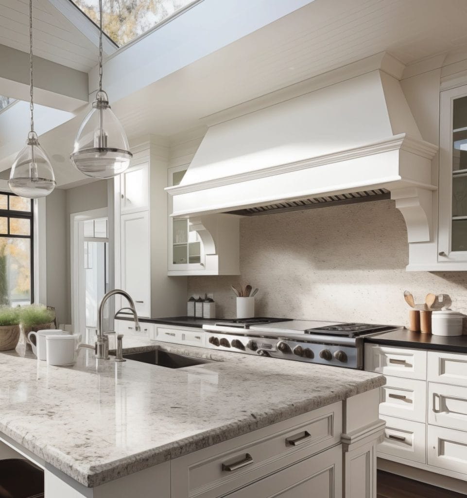 Backsplash Faux Stone Speckle Finishing - Porcelain and Fiberglass Maintenance, Inc.